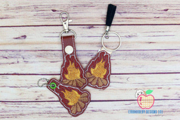 Camping Campfire in the Hoop Keyfob Review for Seasonal Projects