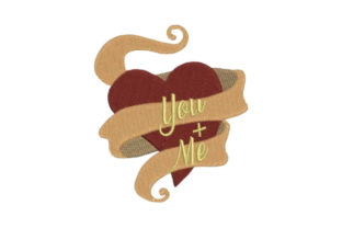 Heart with Ribbon You Me: A Versatile Embroidery Design for Seasonal Creations