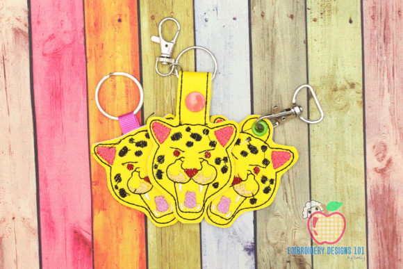 Leopard Face Keyfob Keychain ITH Review: A Wildly Versatile Embroidery Design