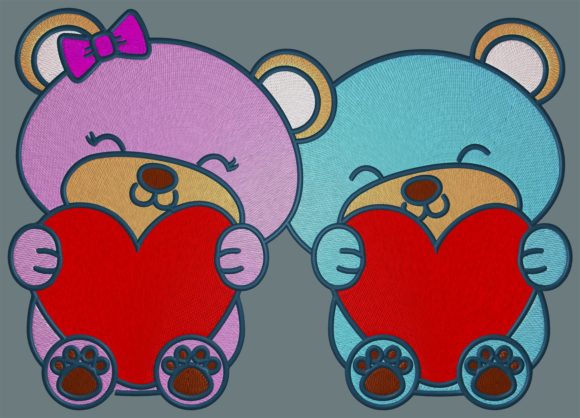 Love Little Bears: A Cute Embroidery Design for Craft Fair Success