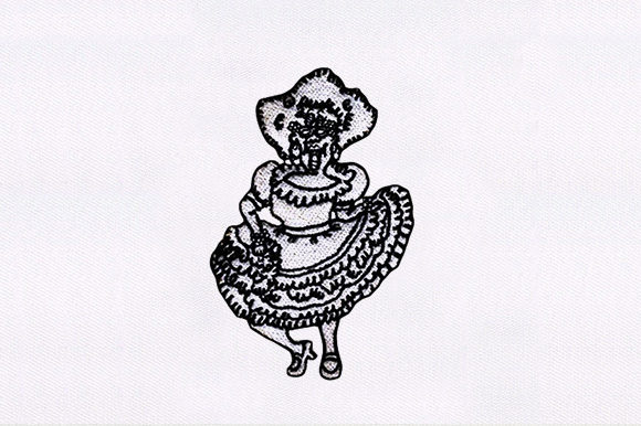 Mexican Lady Embroidery Design Review for Etsy and Small Shop Sellers