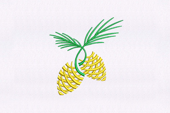 Pineapple Stem Border: A Versatile Machine Embroidery Design for Real Projects