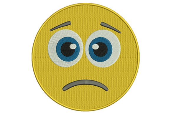 Sad Face Yellow Emoji Embroidery Review for Seasonal Projects