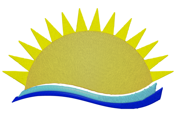 Sun Sea Embroidery Design Review for Small Business Merch