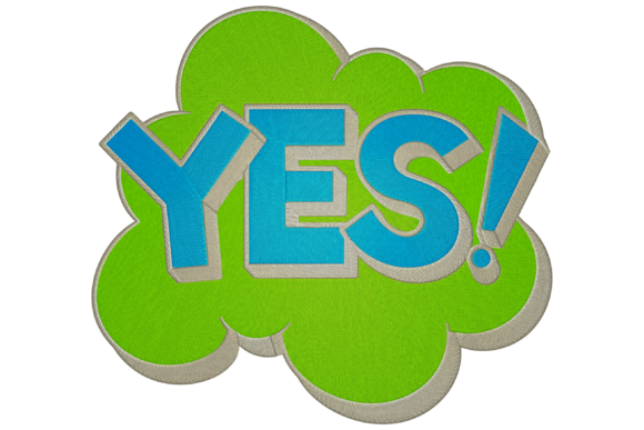 Yes Logo Embroidery Design Review for Small Business Merch